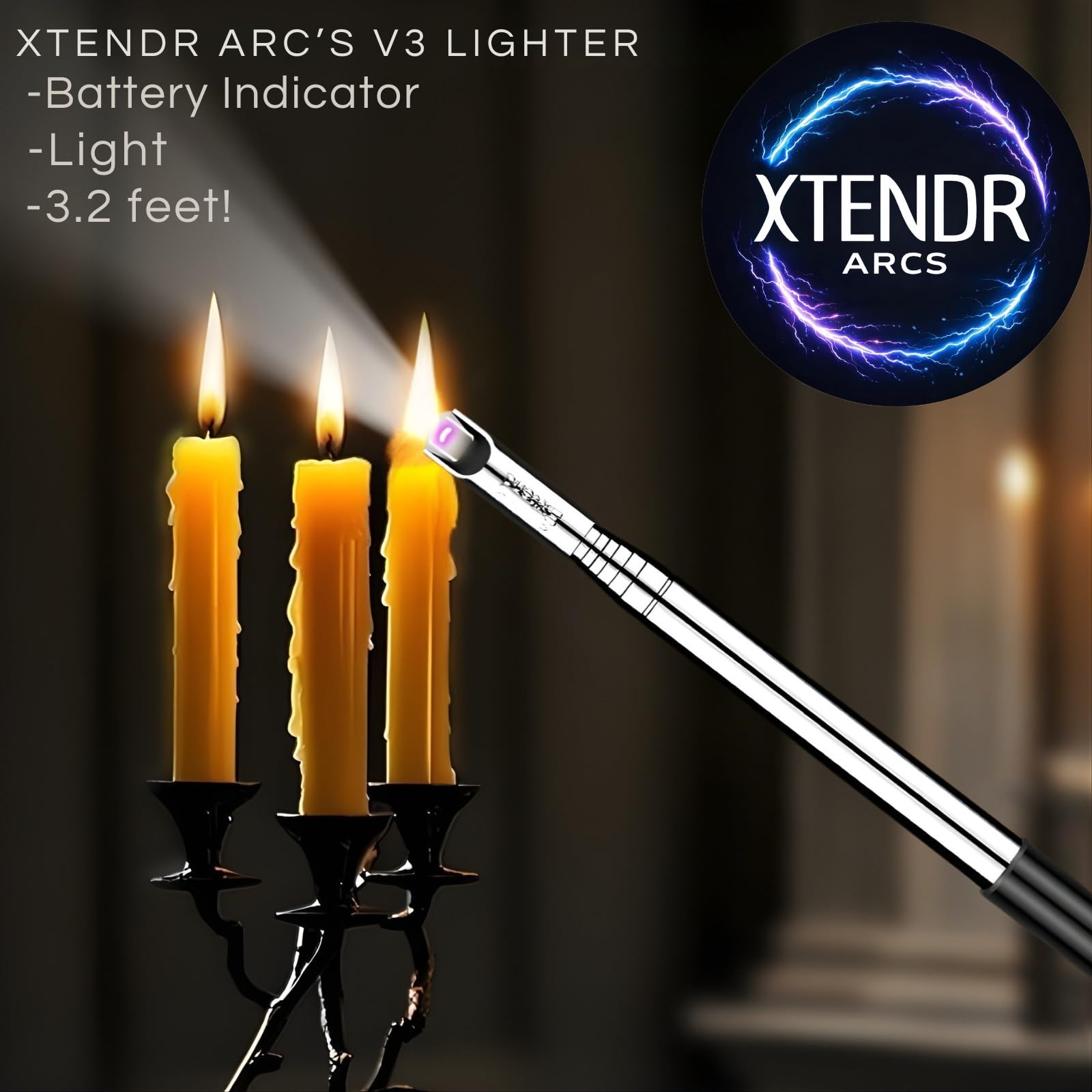 Amazon.com: XTENDR ARCS V3 Extendable 3.2 Feet LED Arc Extra Long